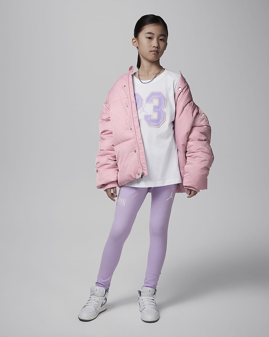 Jordan Older Kids' 23 Jacquard Filled Jacket - Pink Glaze/Pink Glaze