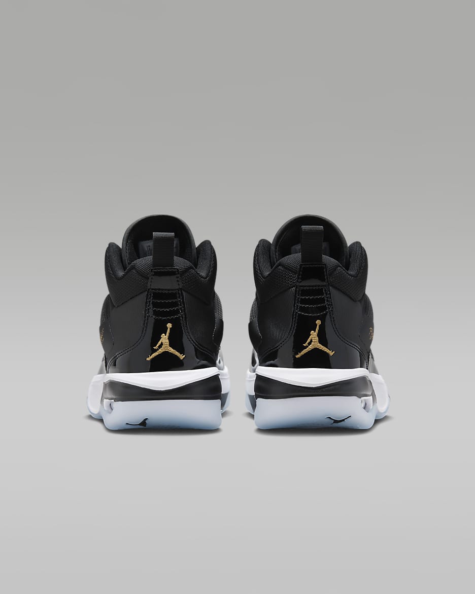 Jordan Stay Loyal 3 男鞋 - 黑色/白色/Football Grey/Metallic Gold