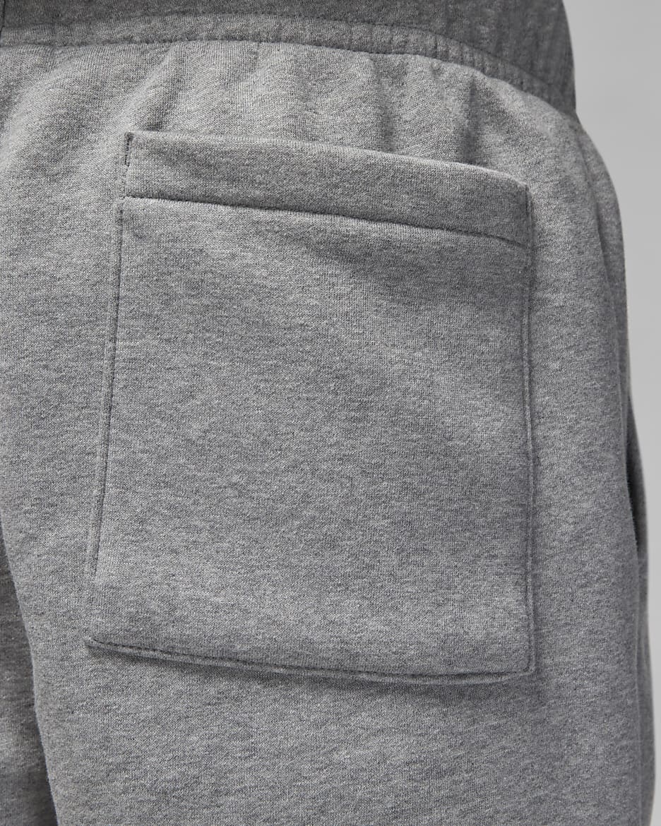 Jordan Brooklyn Fleece Men's Trousers - Carbon Heather/Black/White