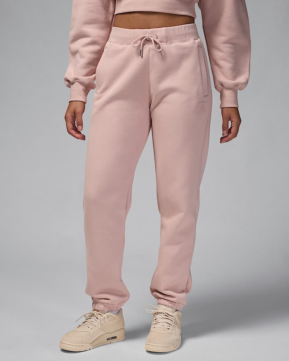Pants para mujer Jordan Flight Fleece - Rosa Oxford
