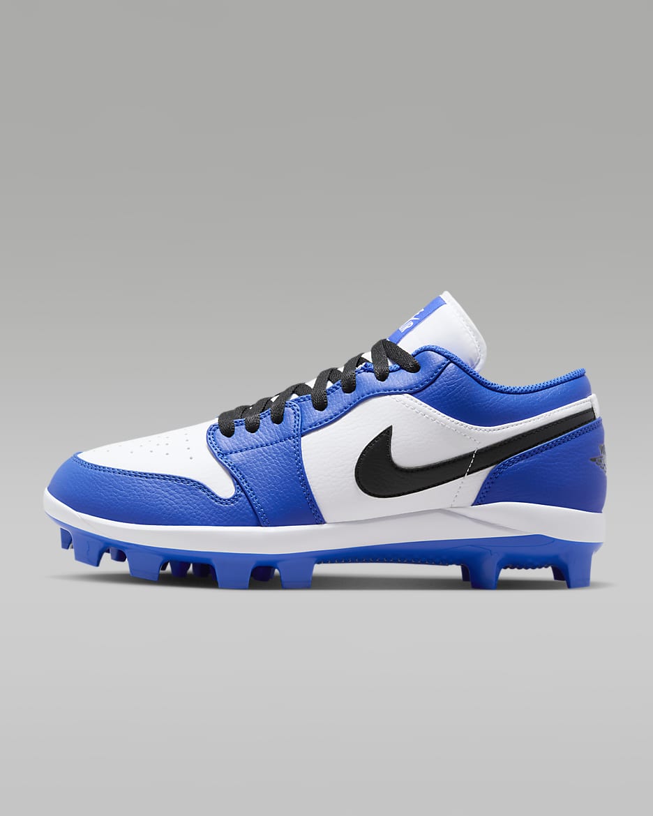 Jordan 1 Retro MCS Low Men's Baseball Cleats - Game Royal/White/Black