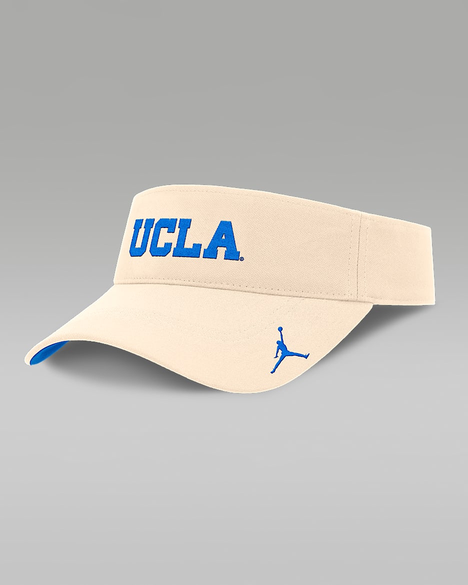 Visera universitaria marca Jordan Dri-FIT ajustable para hombre UCLA Bruins Primetime Ace - Natural