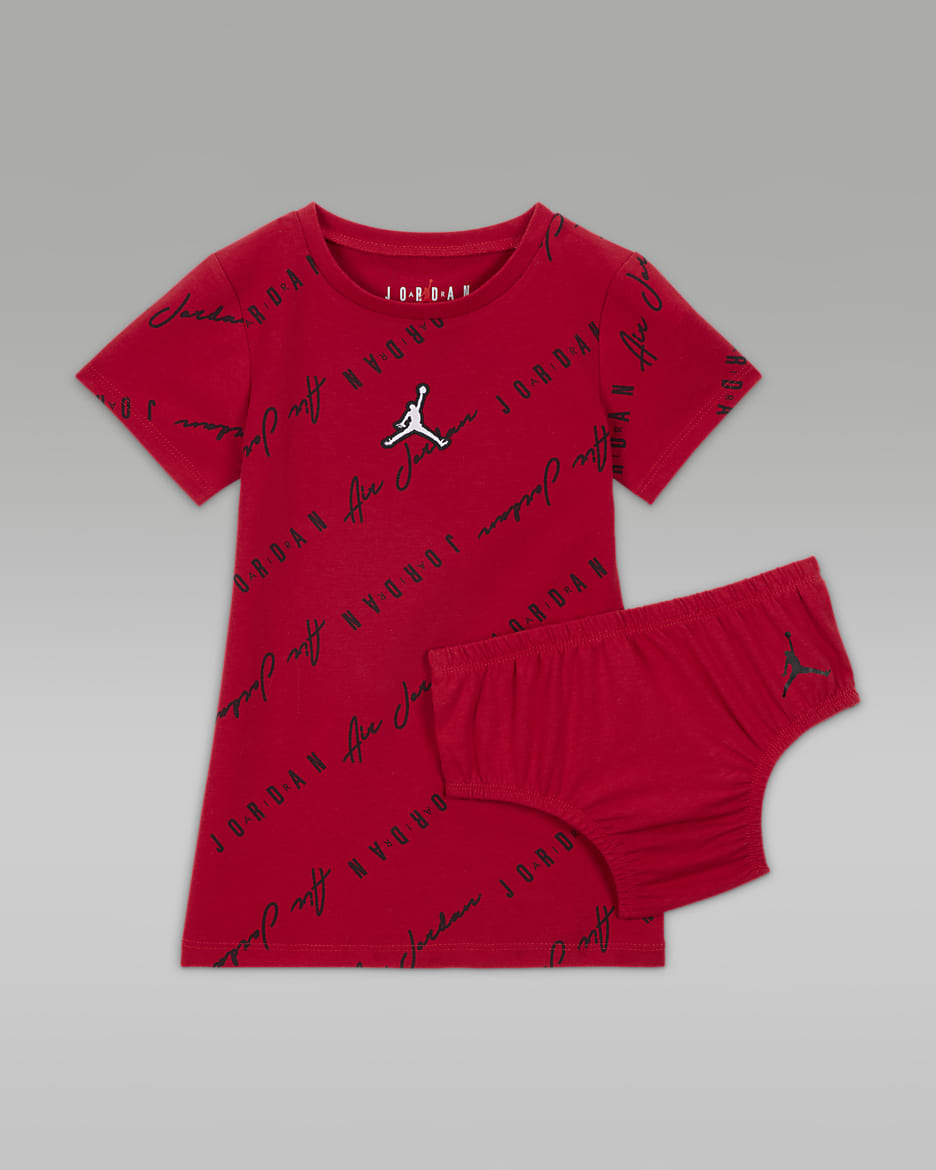 Jordan Essentials Printed Dress Baby (12-24M) Dress - Gym Red