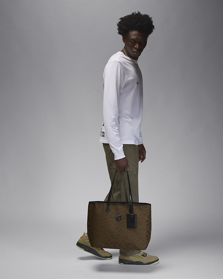 Jordan Icon Tote Bag (32L) - Light Olive