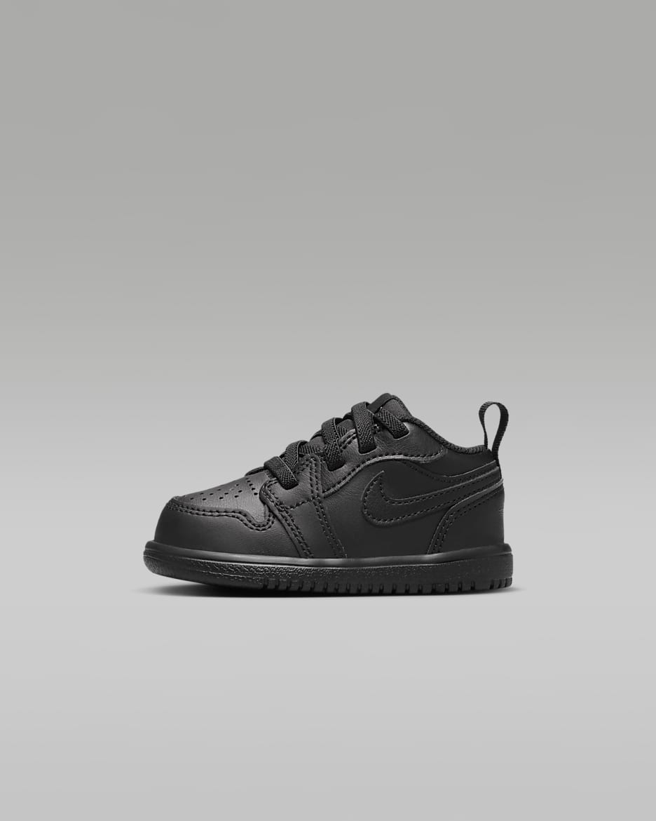 Jordan 1 Low Alt sko til sped-/småbarn - Svart/Svart/Svart