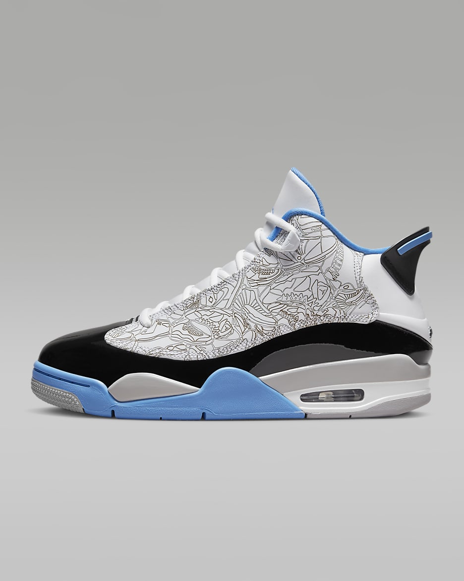 Air Jordan Dub Zero Men's Shoes - White/Black/Neutral Grey/University Blue