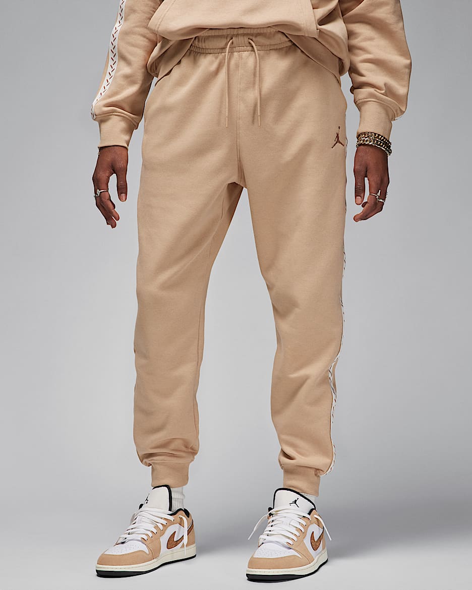 Męskie spodnie z dzianiny Jordan Flight MVP - Legend Medium Brown/Sail