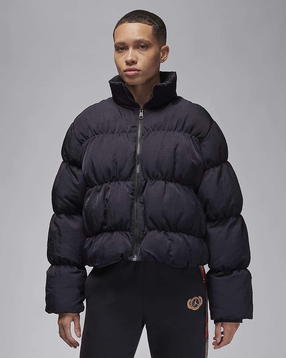 Jordan Puffer-Jacke für Damen - Schwarz/Schwarz