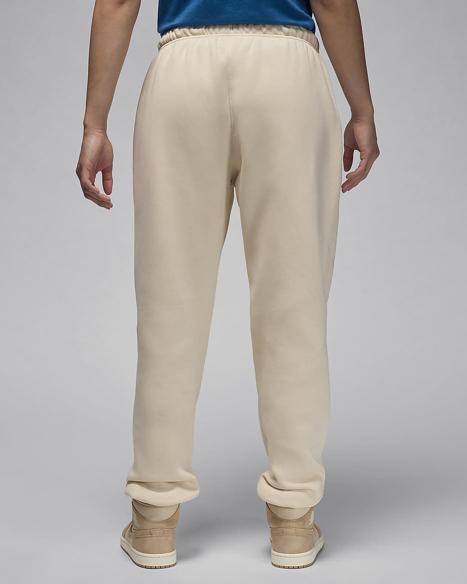 Jordan Brooklyn Fleece Women's Trousers - Legend Light Brown/White