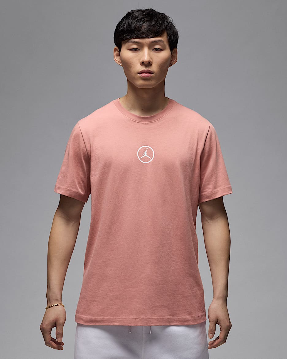 Jordan Flight Essentials Men's Short-Sleeve T-Shirt - Rust Pink/White/Black