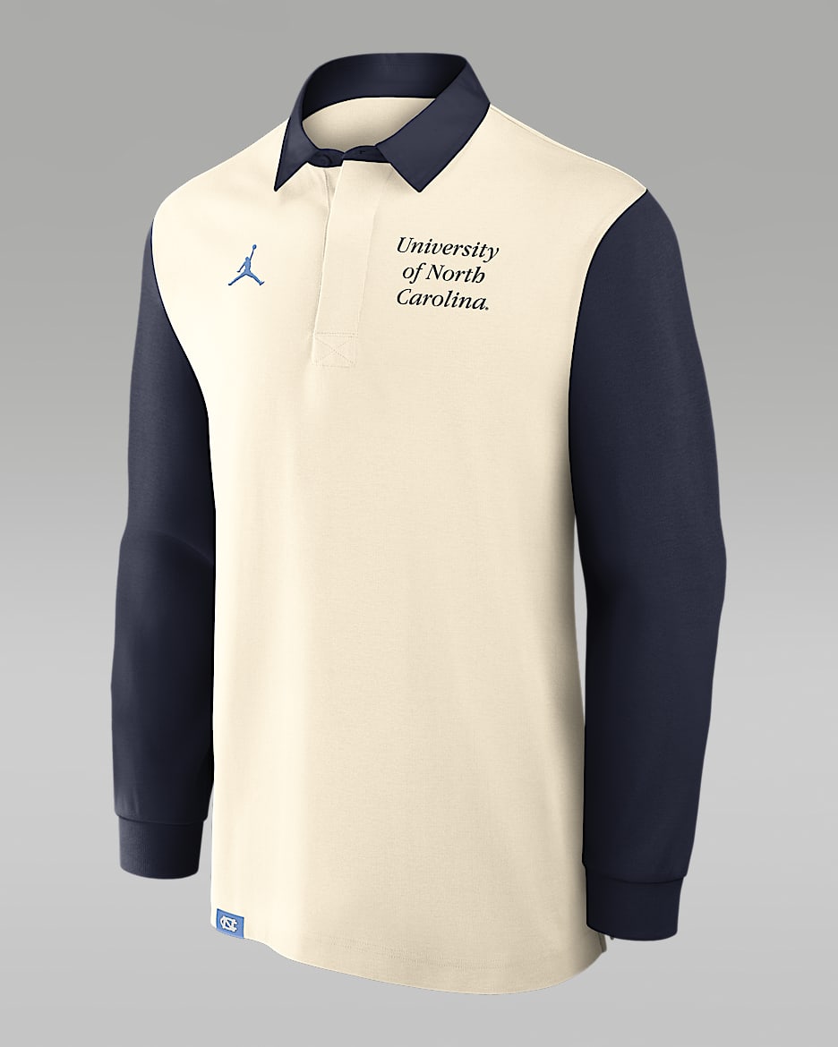 North Carolina Rugby Men's Jordan Brand College Long-Sleeve Top - Tan/Beige