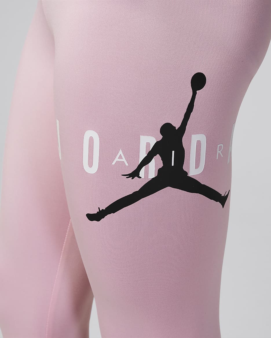 Legíny Jordan Jumpman Sustainable pro větší děti - Medium Soft Pink