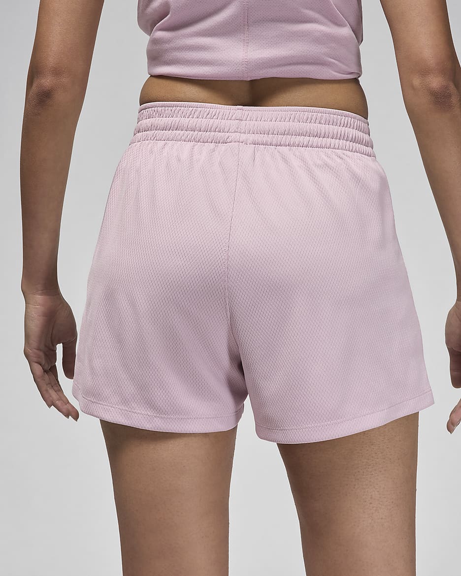 Jordan Sport Women's Mesh Shorts - Plum Chalk/White
