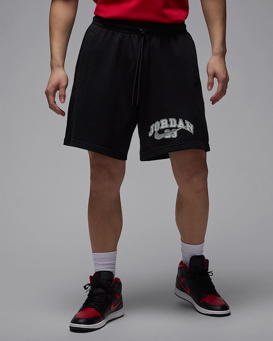 Shorts de French Terry para hombre Jordan MVP - Negro/Gris humo claro