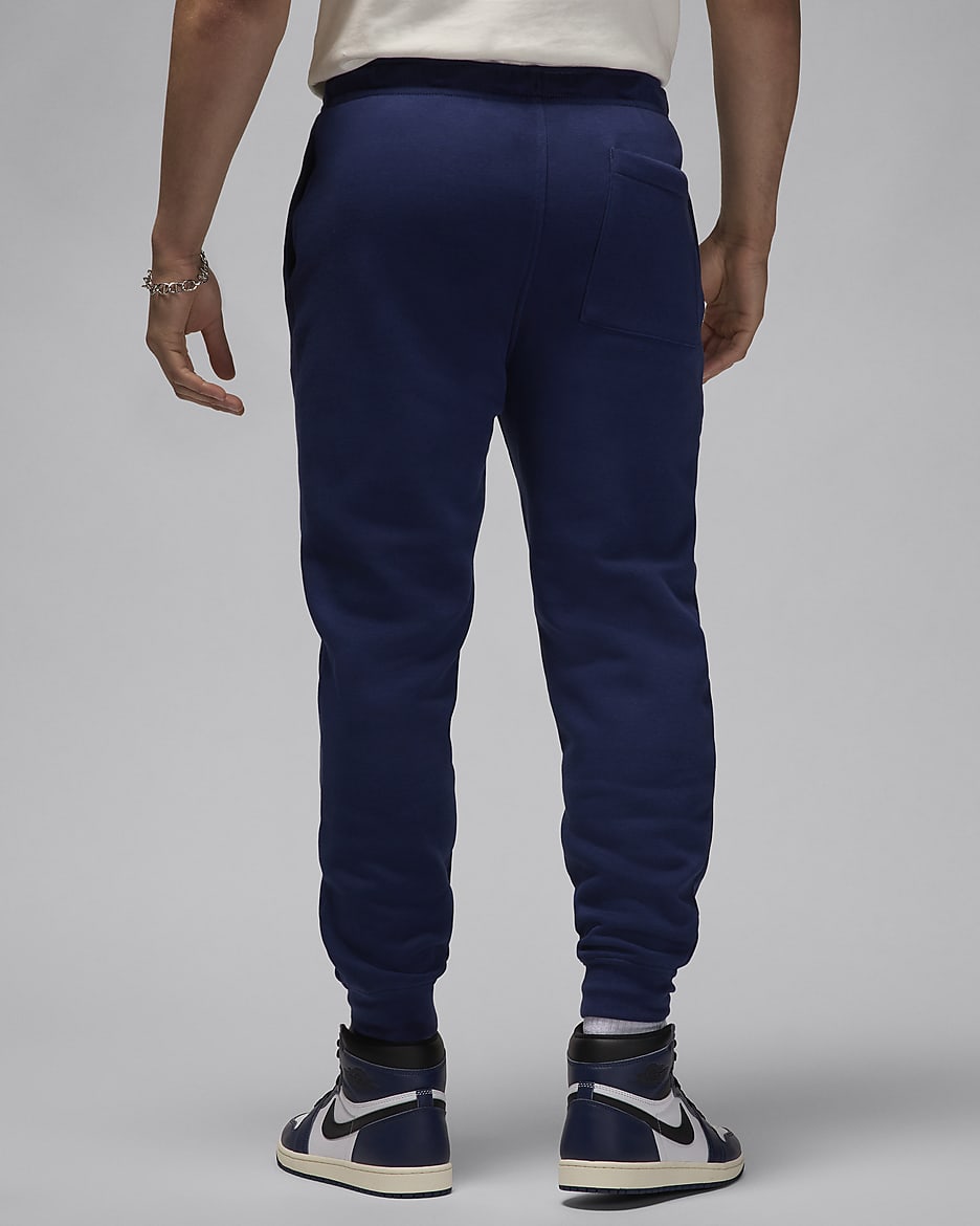 Jordan Brooklyn Fleece Men's Trousers - Midnight Navy/White