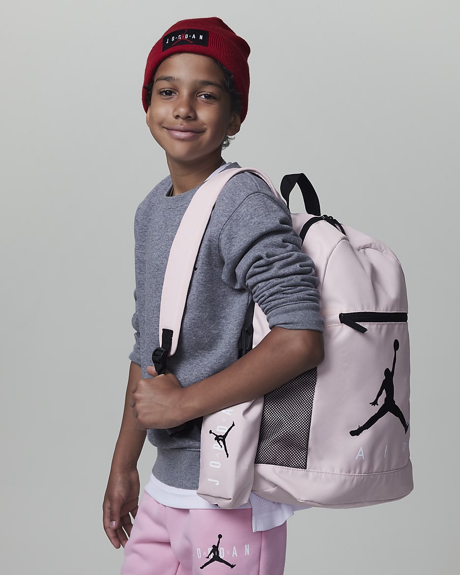 Jordan Air School Big Kids' Backpack (17L) - Pink Foam