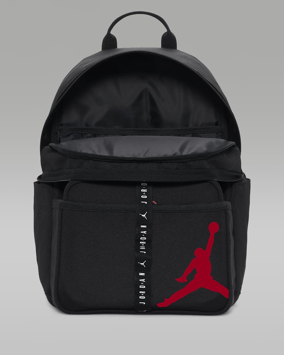 Air Jordan Lunch Backpack Big Kids' Backpack (18L) and Lunch Bag (3L) - Black