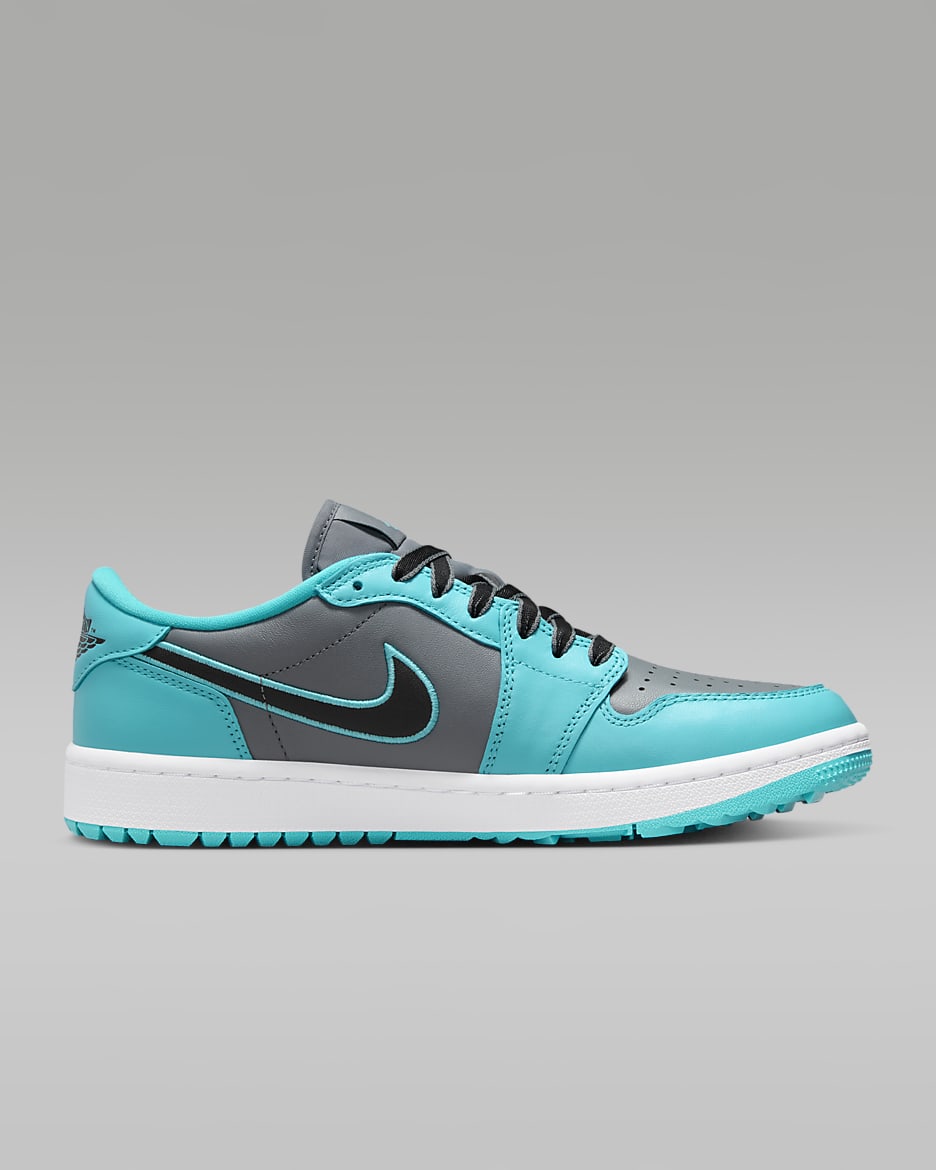 Air Jordan 1 Low G Golf Shoes - Cool Grey/Gamma Blue/Black