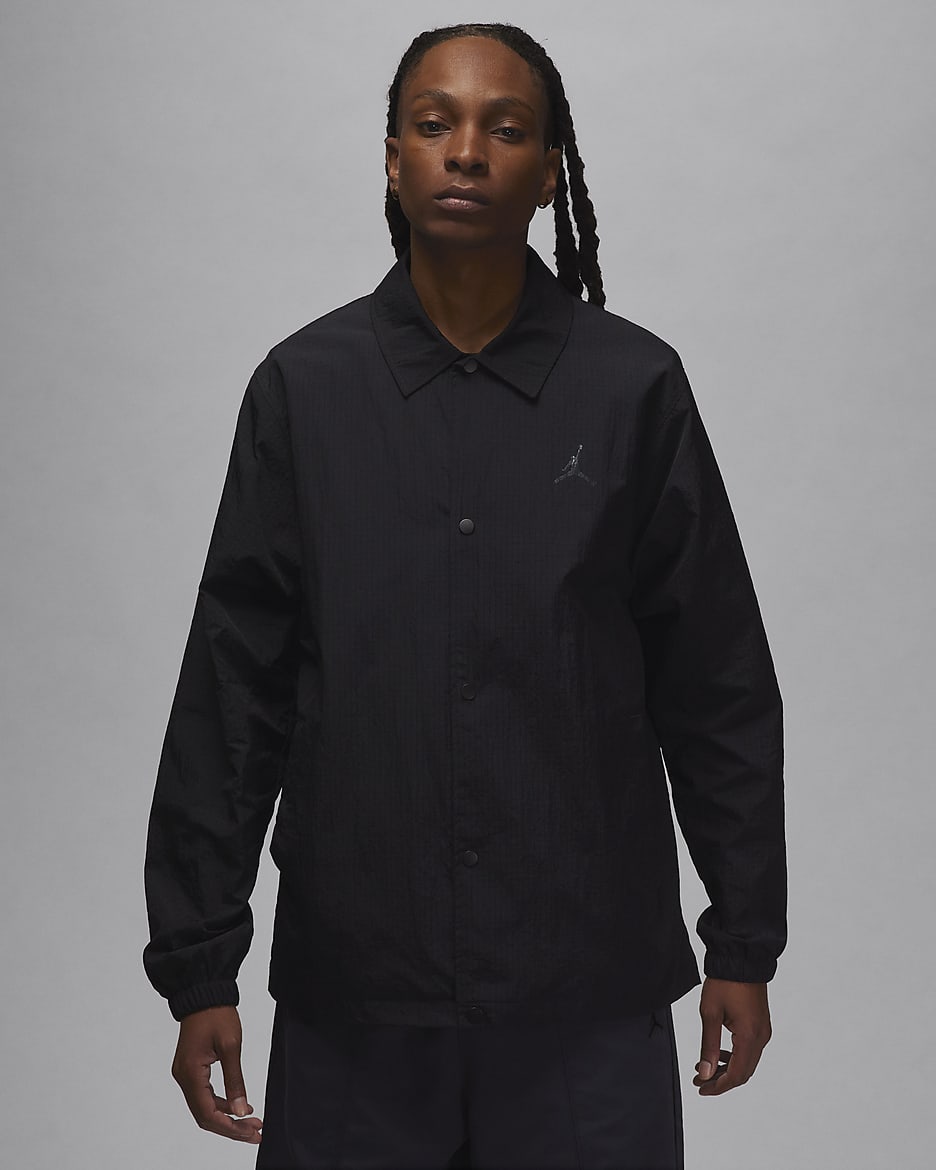 Jordan Essentials Men's Coaches Jacket - Black/Anthracite