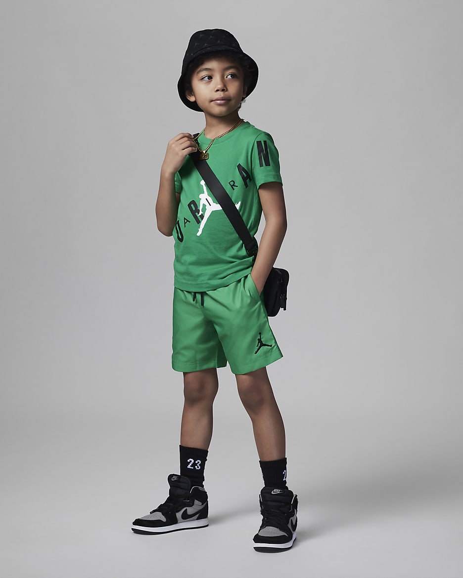 Jordan Jumpman Woven Play Shorts Little Kids' Shorts - Lucky Green