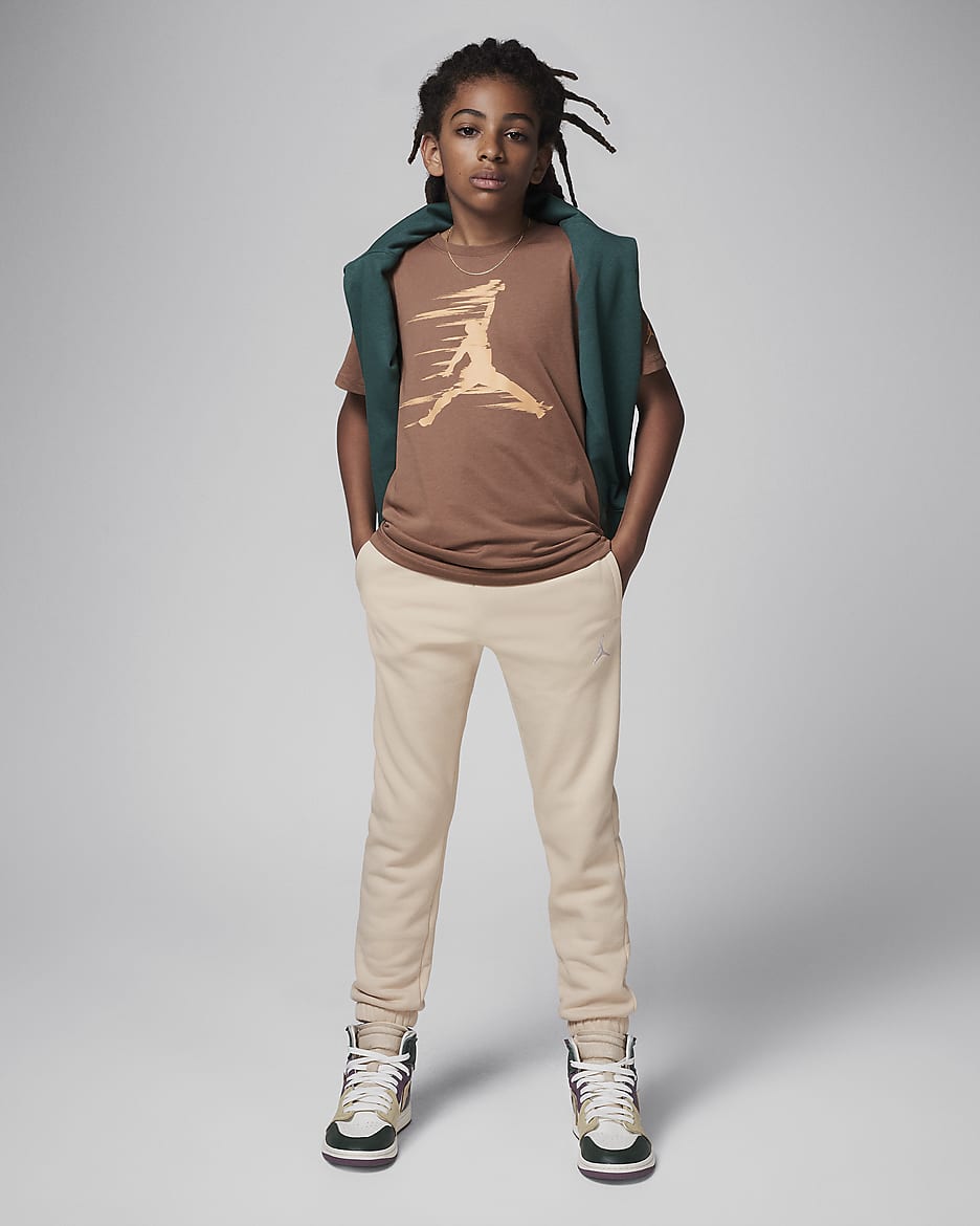 Jordan MVP Big Kids' Motion Jumpman T-Shirt - Archaeo Brown