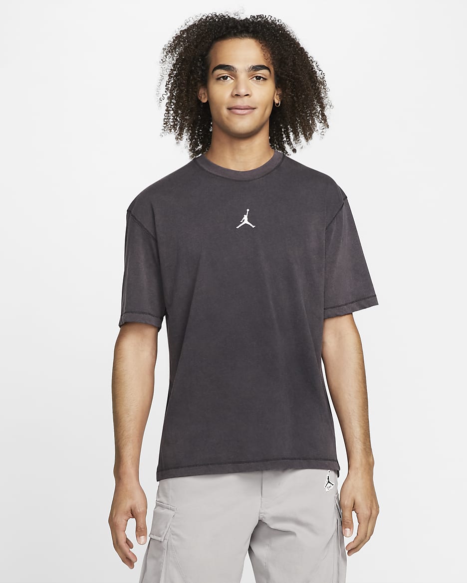 เสื้อยืดผู้ชาย Jordan Dri-FIT Sport - ดำ/ขาว