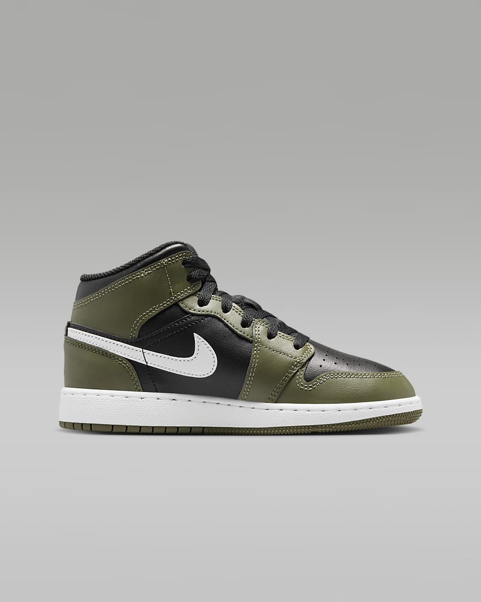 air jordan 1 retro mid olive canvas