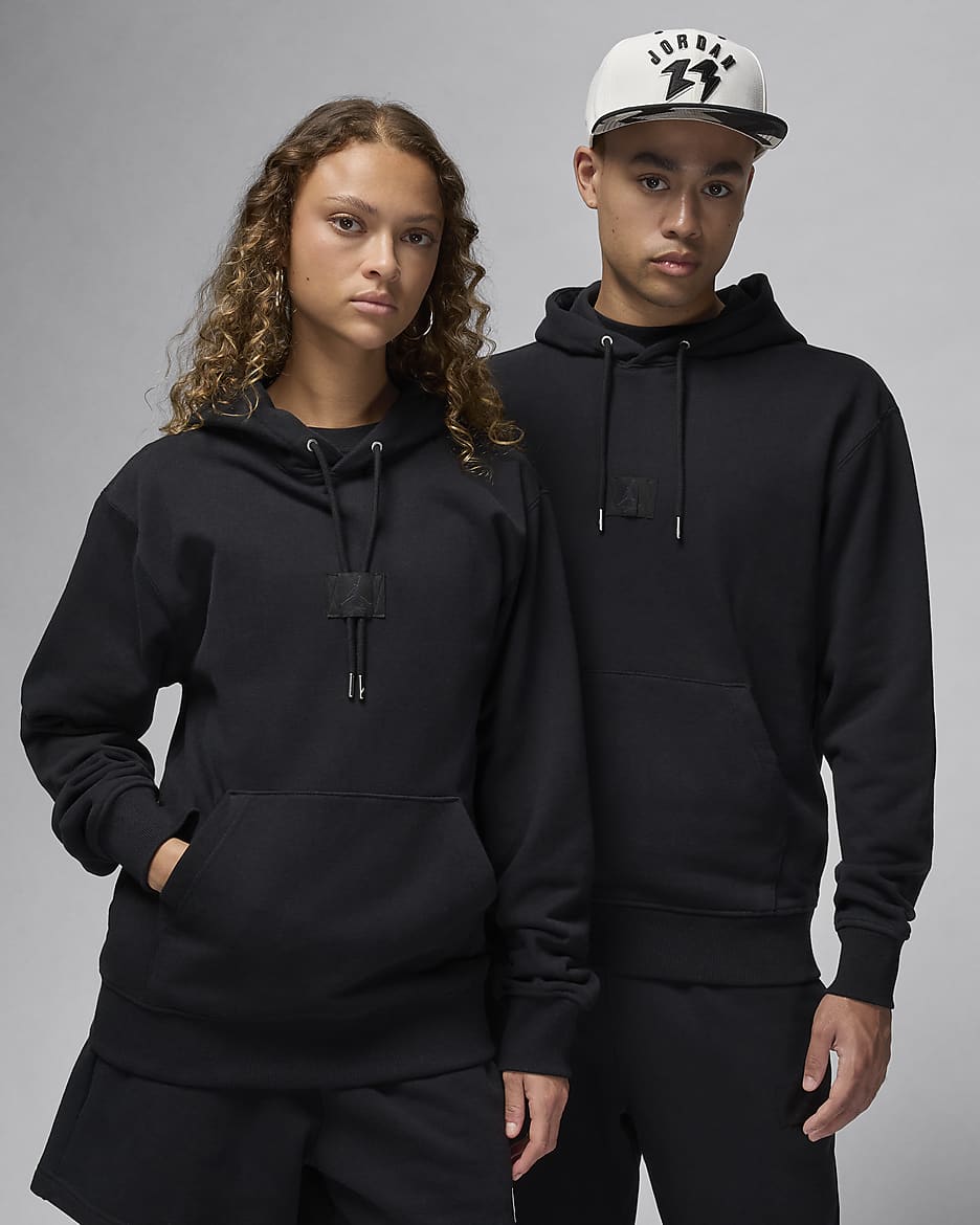 Jordan Flight Fleece Men's Pullover Hoodie - Black