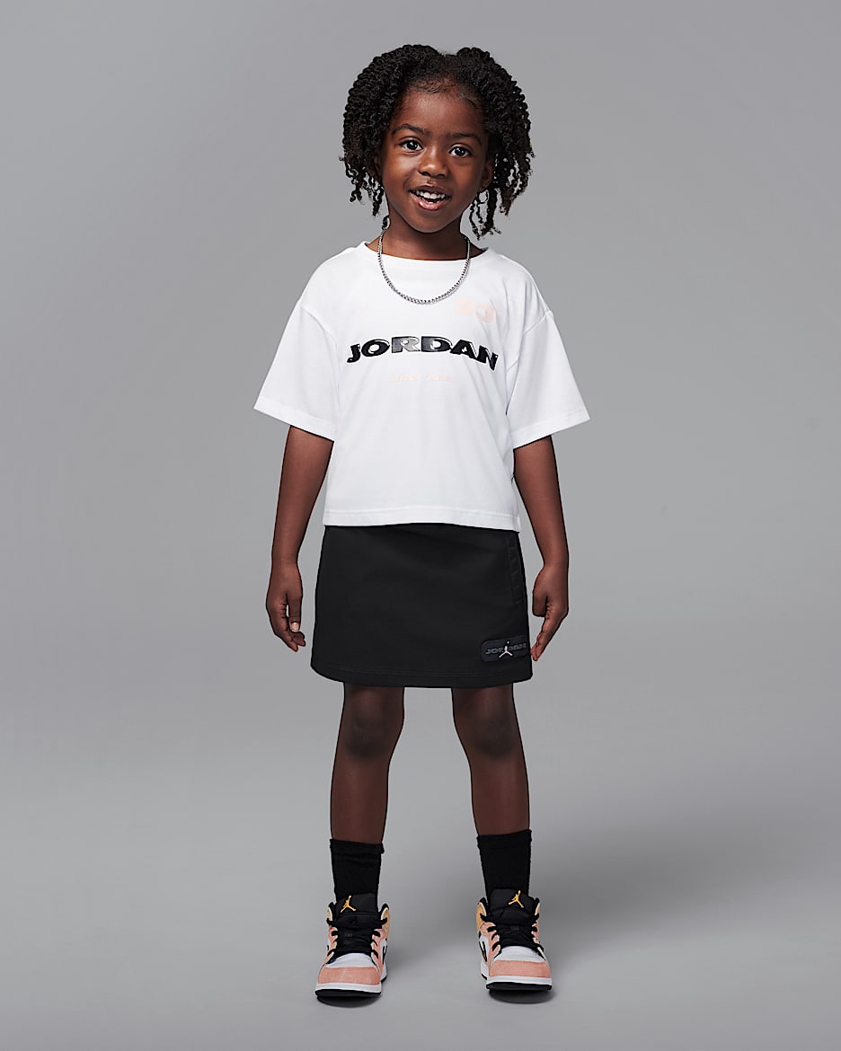Jordan Toddler Crafted Utility 2-Piece Skort Set - Black