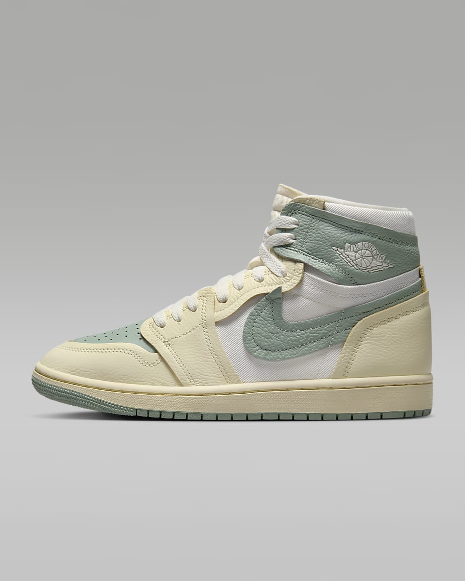 Air Jordan 1 High Method of Make Women's Shoes - Legend Sand/Sail/Muslin/Jade Smoke