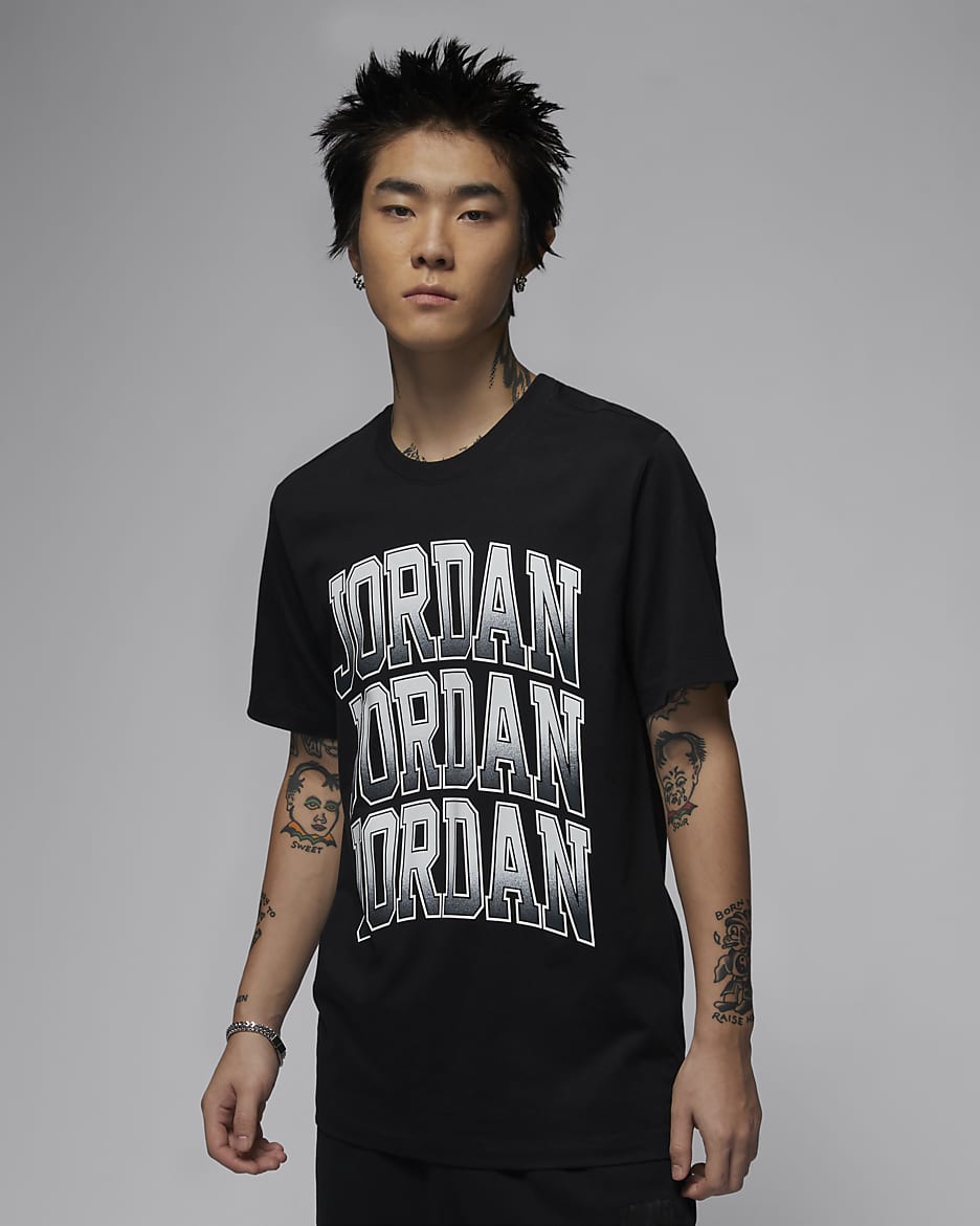 Jordan Men's T-Shirt - Black/White