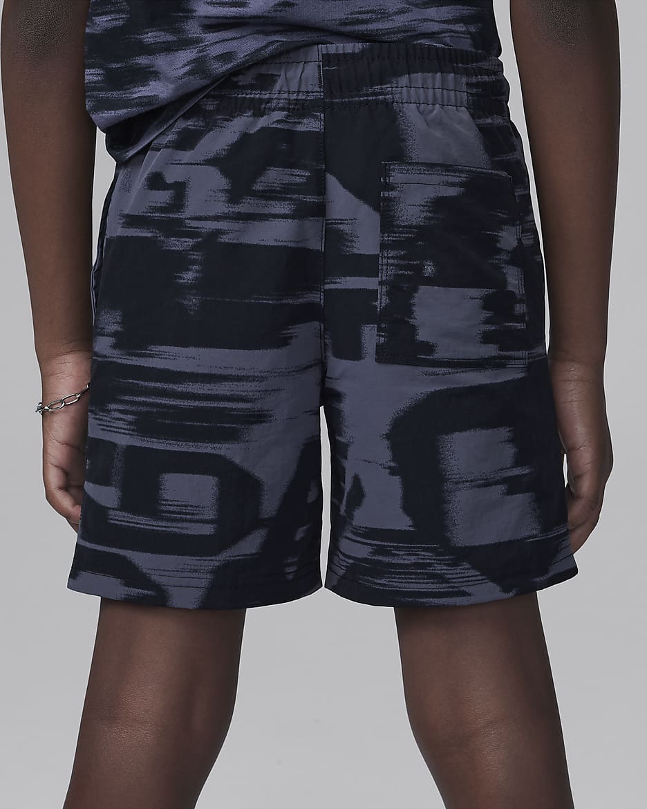 Jordan MJ Flight MVP Little Kids' Printed Woven Shorts - Black