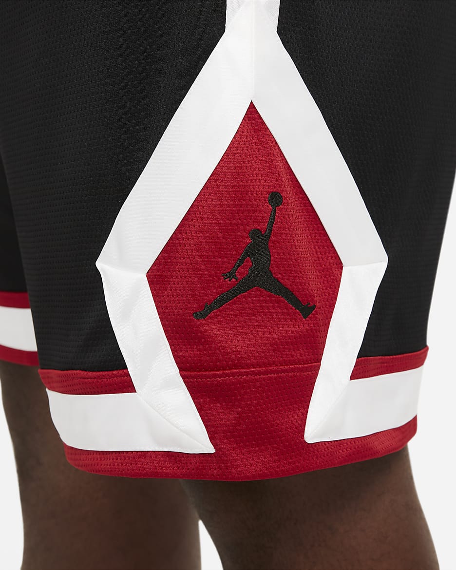 Shorts Diamond Jordan Jumpman – Uomo - Nero/Gym Red/Bianco/Nero