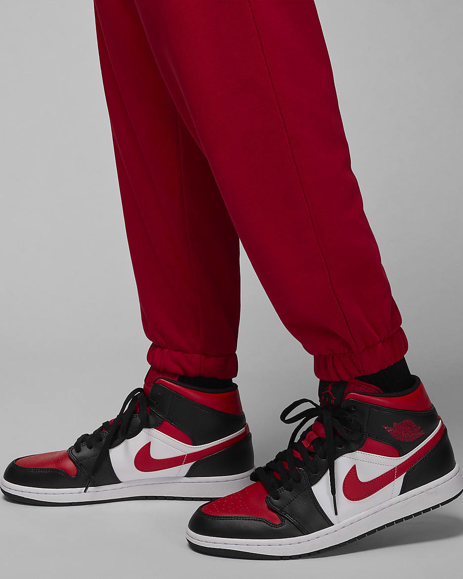 Jordan Sport Crossover Men's Dri-FIT Fleece Trousers - Gym Red/Black