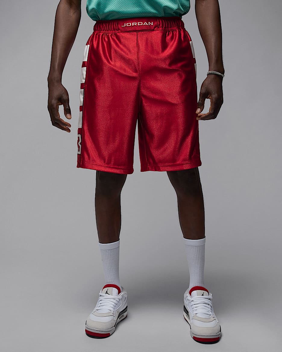 Jordan Brooklyn Cat Scratch shorts til herre - Gym Red/Hvit/Gym Red