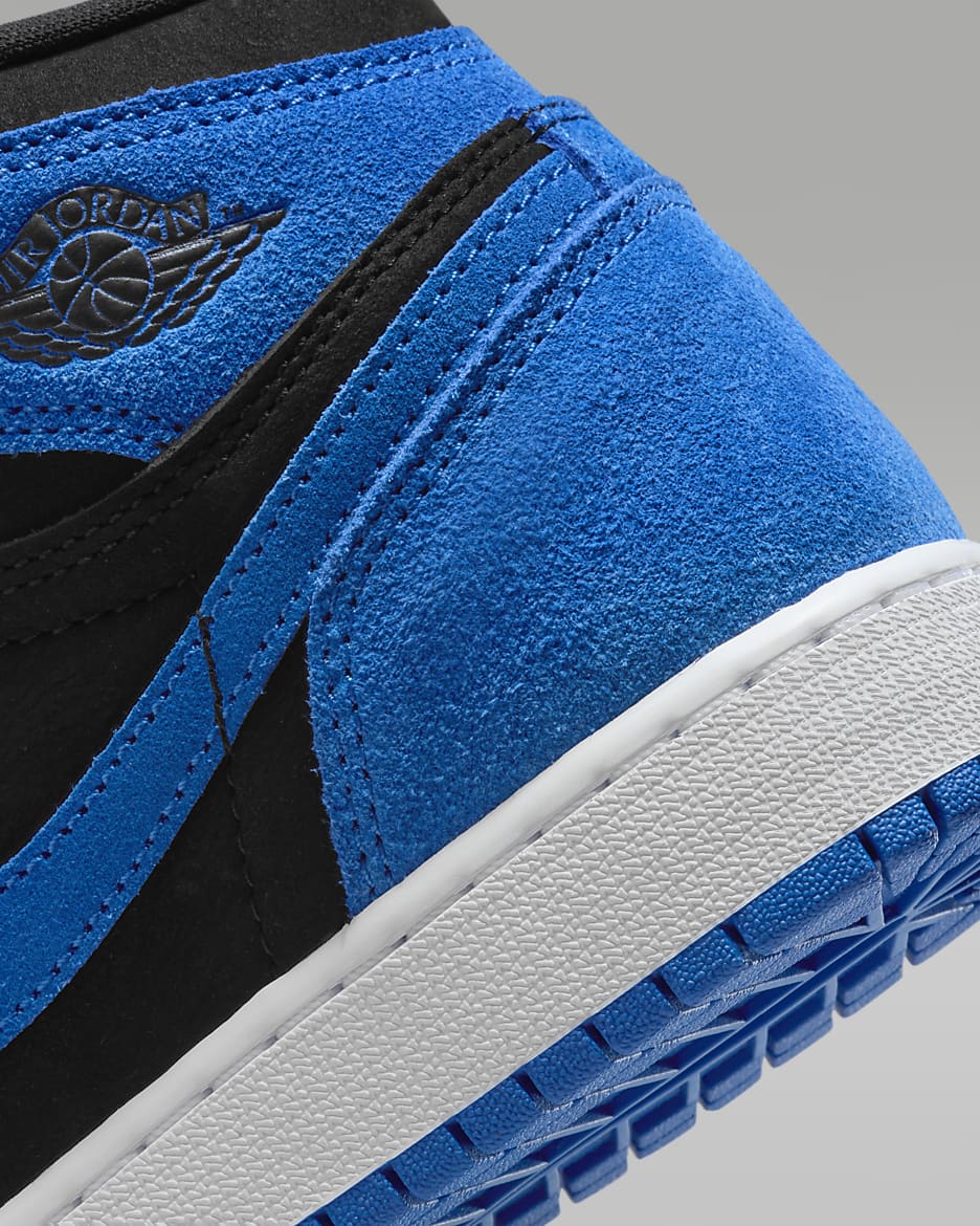 Air Jordan 1 High OG Big Kids' Shoes - Black/White/Royal Blue/Royal Blue