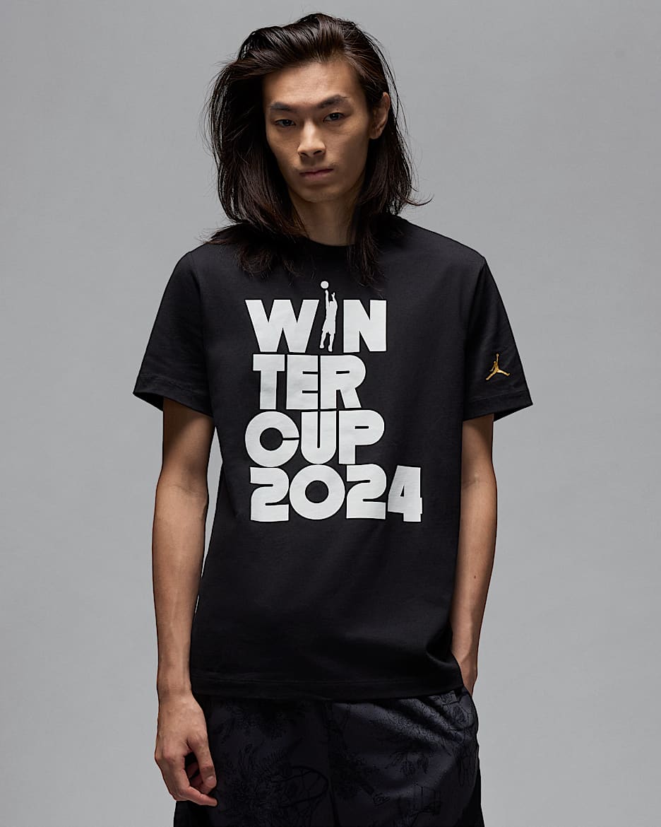 ジョーダン ウインターカップ 2024 メンズ Tシャツ - ブラック