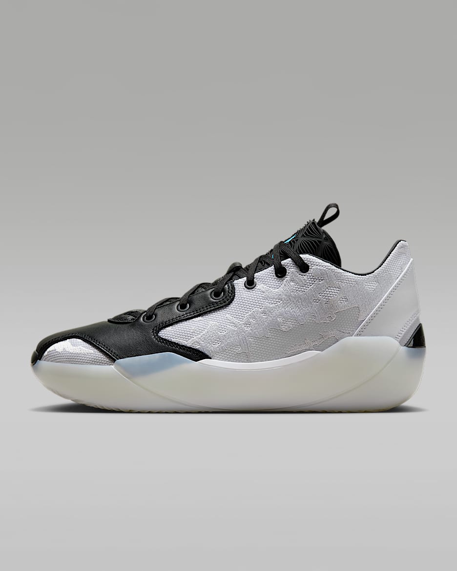 รองเท้าบาสเก็ตบอล Air Jordan XXXIX PF "Croix" - ขาว/ดำ/Dark Powder Blue