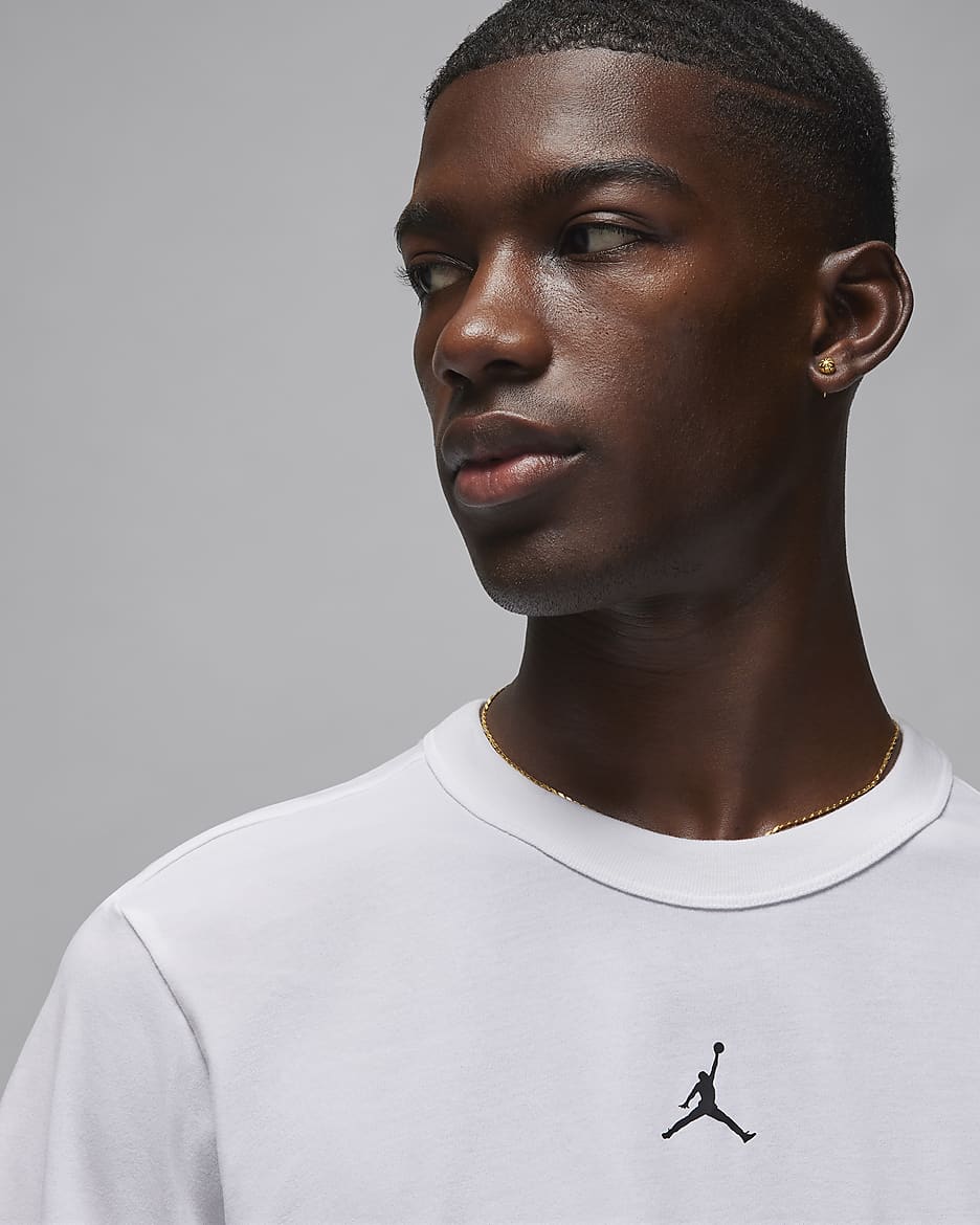Jordan Sport Men's Dri-FIT Short-Sleeve Top - White/Black