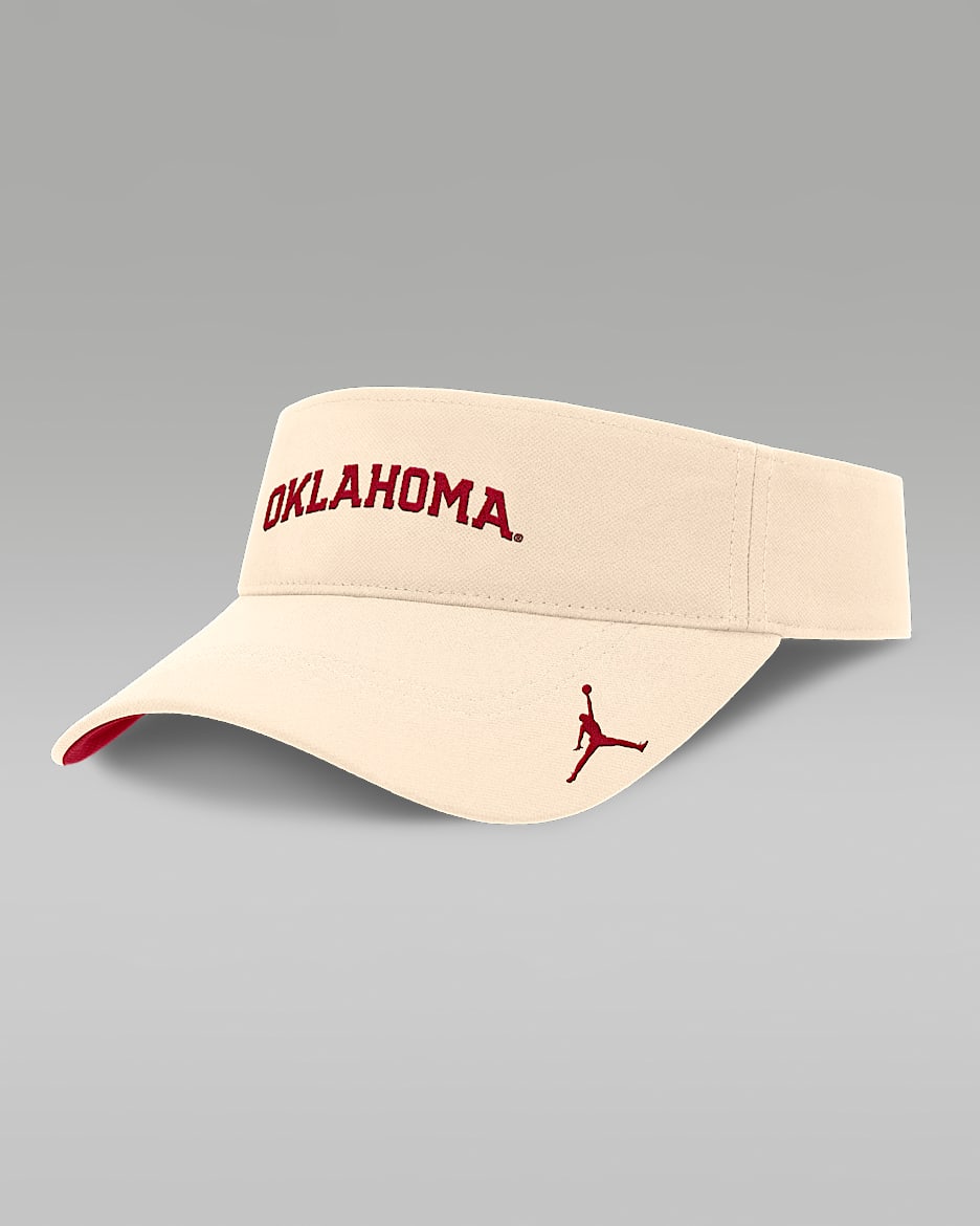 Visera universitaria marca Jordan Dri-FIT ajustable para hombre Oklahoma Sooners Primetime Ace - Natural