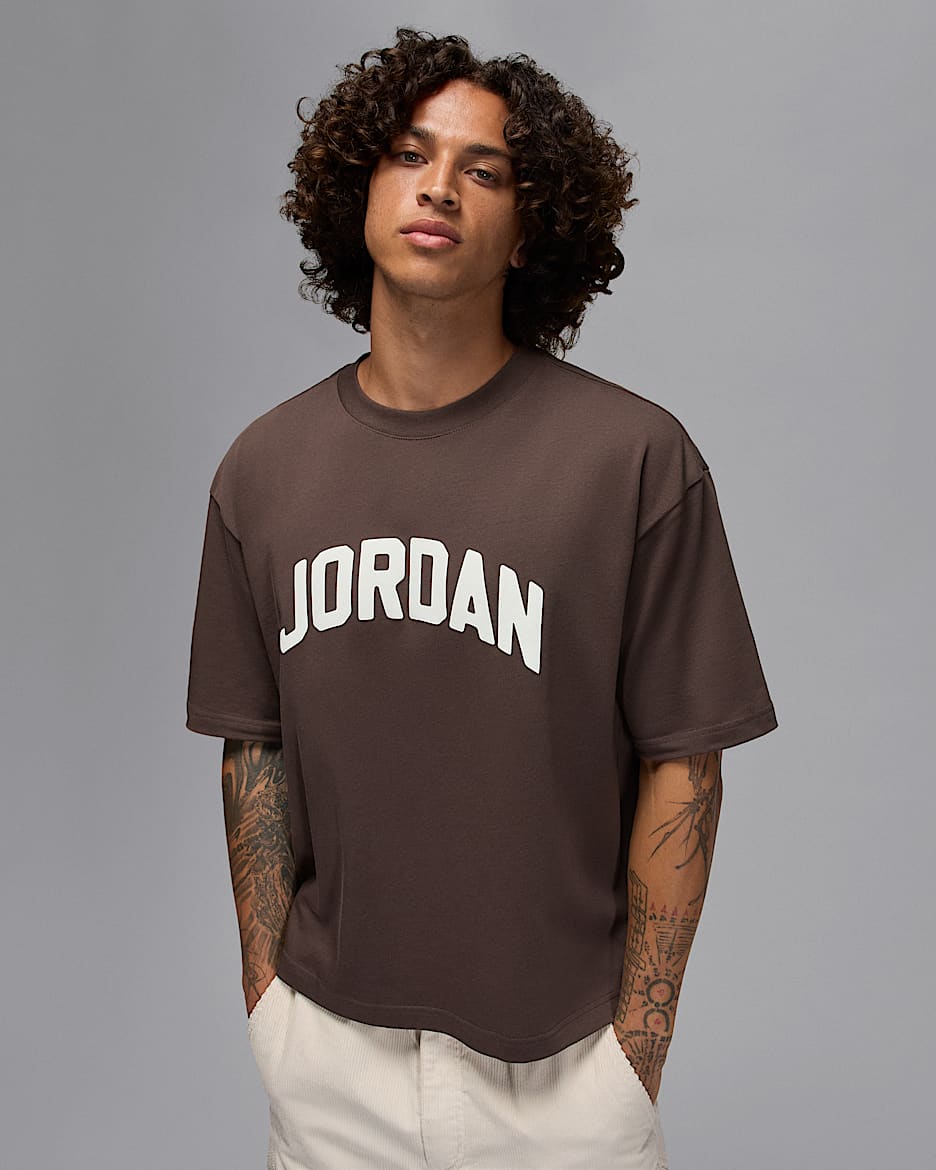 Jordan Flight Essentials Men's T-Shirt - Baroque Brown/Sail