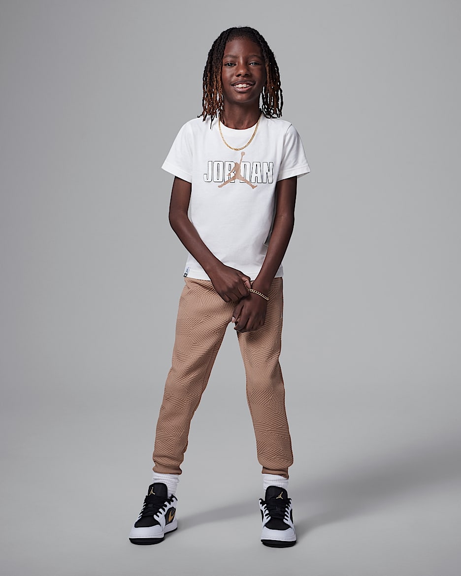 Conjunto de 2 piezas de pants para niños talla pequeña Jordan Sneaker School - Camuflaje del desierto