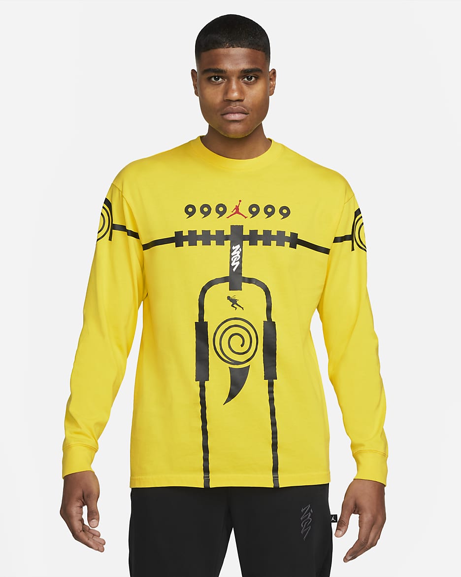 Zion x Naruto Men's Long-sleeve T-shirt - Lemon Wash