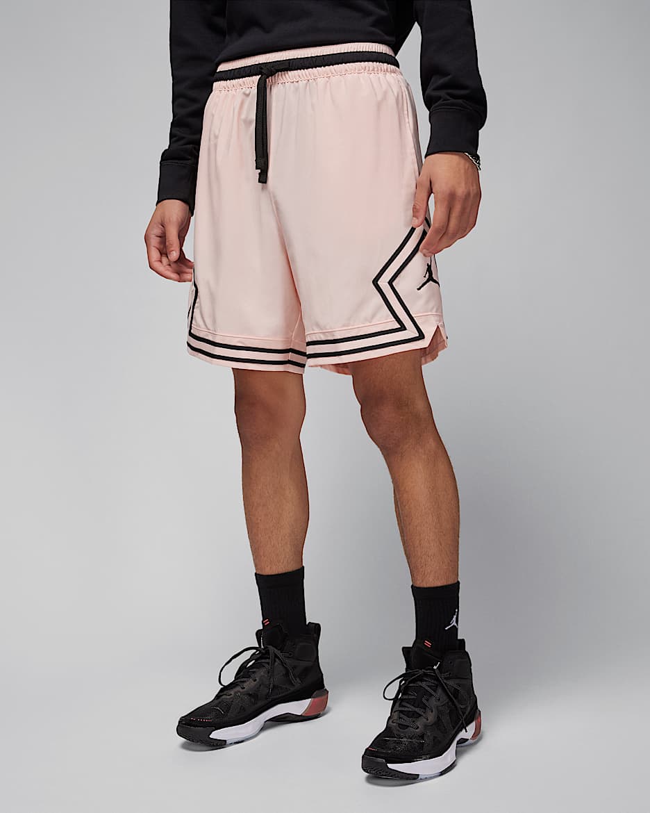 Jordan Dri-FIT Sport Web-Diamond-Shorts für Herren - Legend Pink/Schwarz/Schwarz