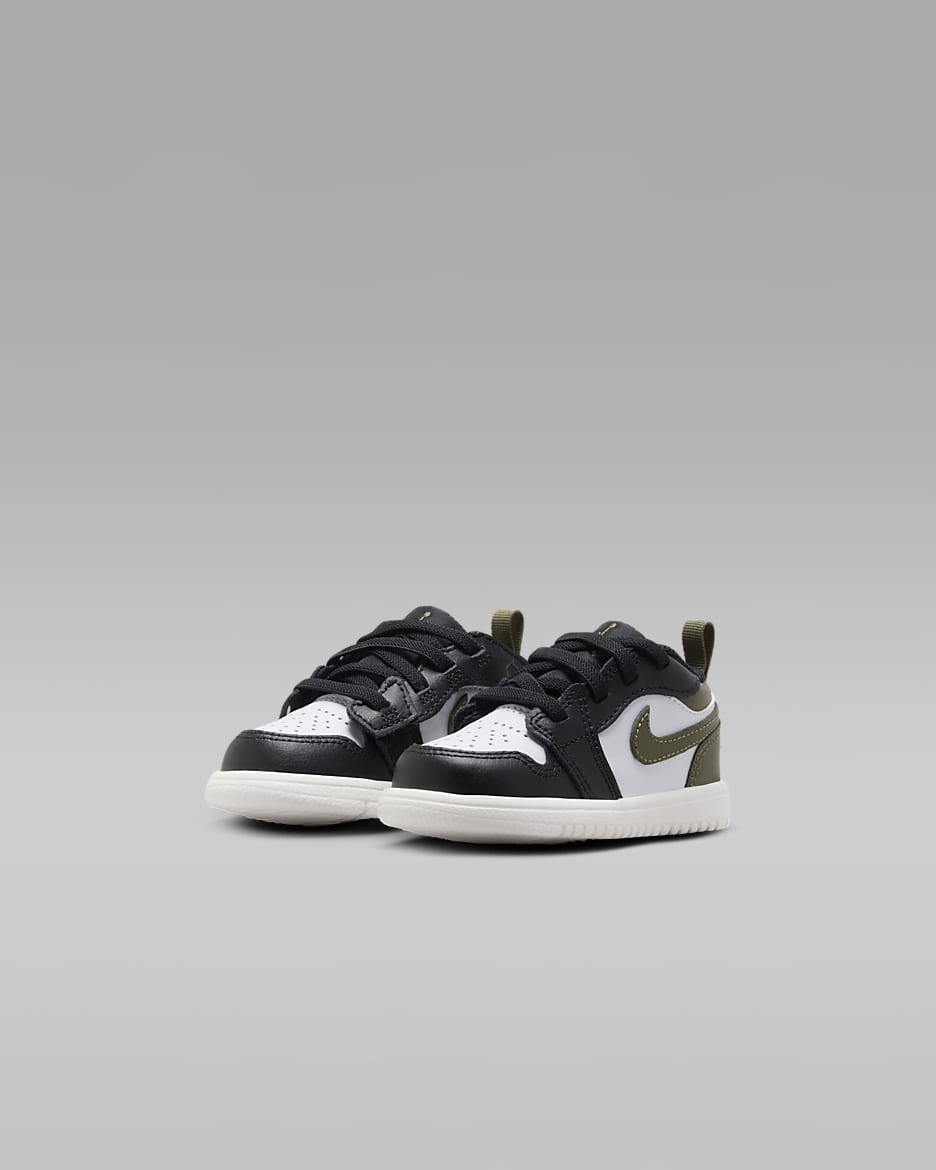 Jordan 1 Low Alt Baby & Toddler Shoes - Black/Medium Olive/Sail/White