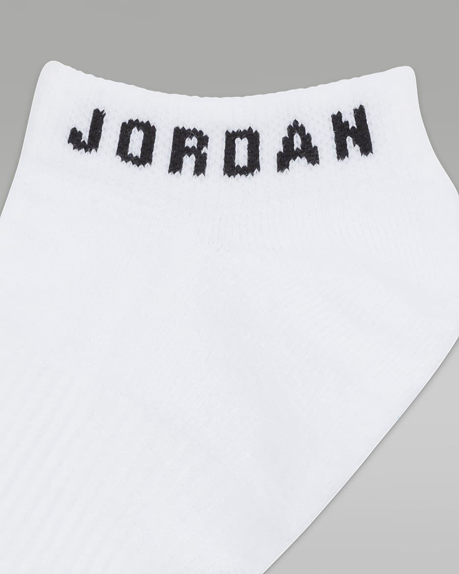 Jordan Everyday titokzokni (3 pár) - Fehér/Fekete