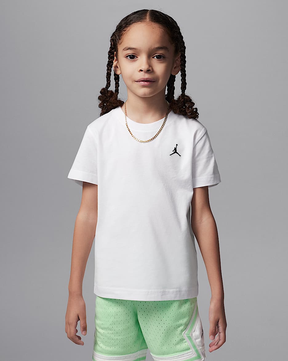 Playera bordada Jumpman Air para niños talla pequeña Jordan  - Blanco
