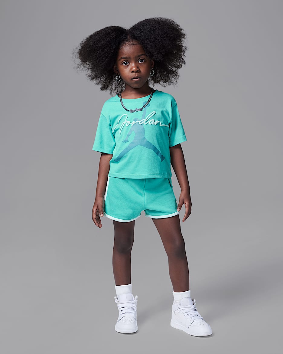 Jordan Toddler "Hidden In Plain Sight" 2-Piece Shorts Set - Washed Teal