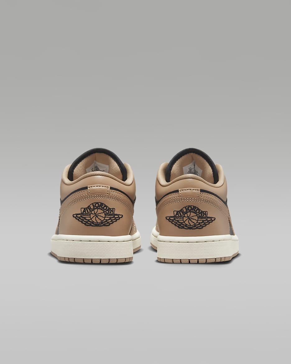 Air Jordan 1 Low Women's Shoes - Desert/Sail/Black