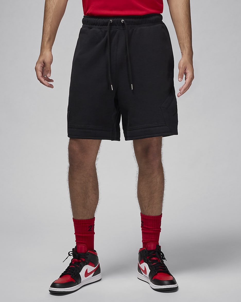 Jordan Flight Fleece Men's Diamond Shorts - Black